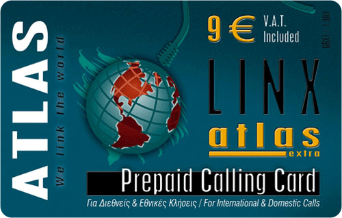 LINX Atlas Far East Atlas Extra Atlas International Atlas Premium EasyLine easy line Greek drachmas GRD greece collectible collectable prepaid pre paid pre-paid calling phone telecards telephony telephone card cards