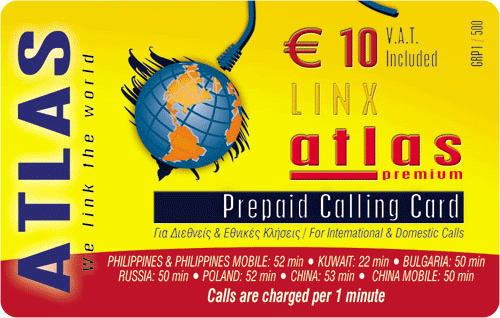 LINX Atlas Far East Atlas Extra Atlas International Atlas Premium EasyLine easy line Greek drachmas GRD greece collectible collectable prepaid pre paid pre-paid calling phone telecards telephony telephone card cards